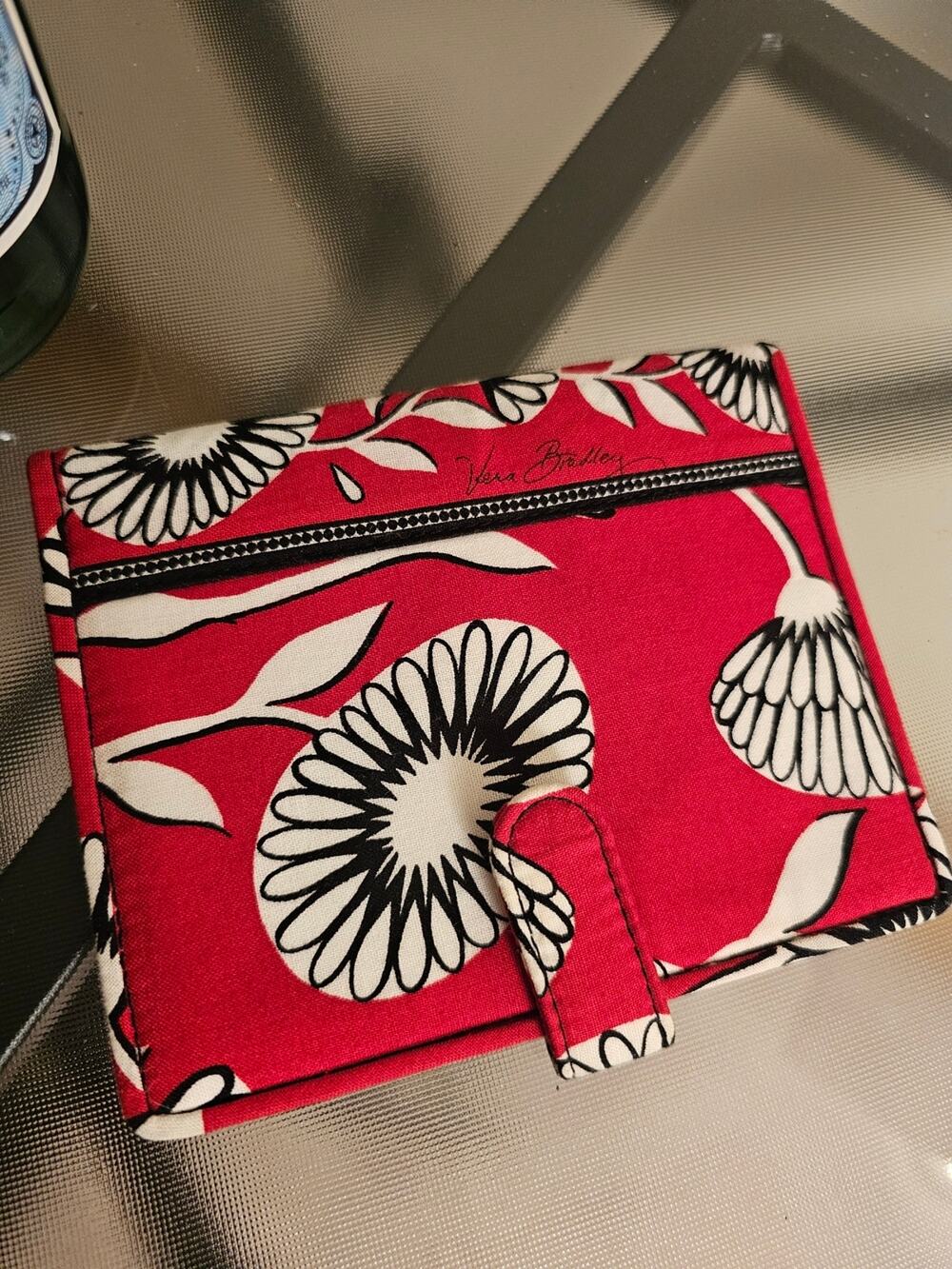 Vera Bradley Red Floral Zip Wallet